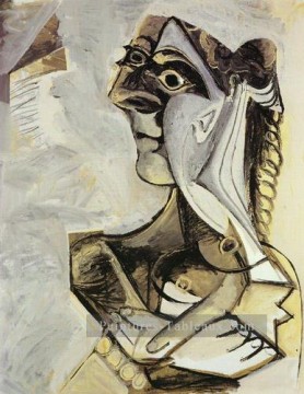  assise - Femme assise Jacqueline 1971 cubiste Pablo Picasso